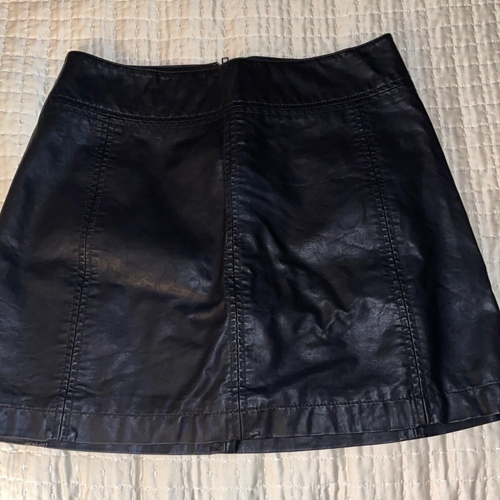 Free People leather skirt